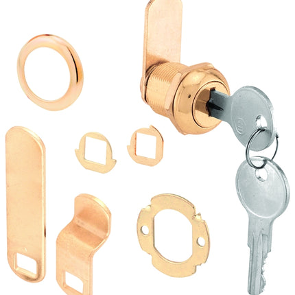 Defender Security U 9942 Drawer and Cabinet Lock, Keyed Lock, Y13 Yale Keyway, Brass :CD: QUANTITY: 1