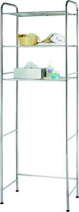 Simple Spaces TS16C0-CH Bathroom Shelf, 15 lb Each Shelf Max Weight Capacity, 3-Shelf, Steel, Polished Chrome :EA: QUANTITY: 1