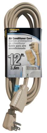 PowerZone OR681512 Extension Cord, SPT-3, Vinyl, Beige, For: Air conditioner and Appliances :EA: QUANTITY: 1