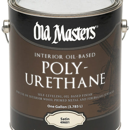 Old Masters 49601 Polyurethane, Satin, Liquid, Clear, 1 gal, Can :GAL: QUANTITY: 2