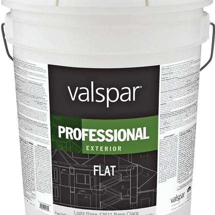 Valspar Professional 12600 045.0012611.008 Latex Paint, Flat, 5 gal Package, Pail :PAIL: QUANTITY: 1