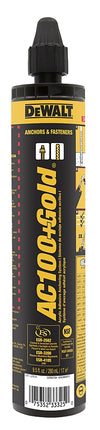 DeWALT AC100+ GOLD 8478SDF-PWR Adhesive Epoxy, Paste, 9.5 fl-oz Cartridge, Quick-Shot Cartridge :EA: QUANTITY: 1