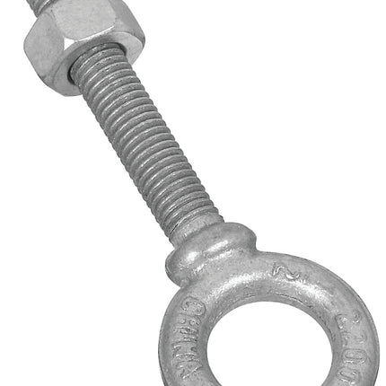 National Hardware N245-159 Eye Bolt, 1/2-13 Thread, 3-1/8 in L Thread, 1 in ID x 1-3/4 in OD Dia Eye, 3-1/4 in L Shank :EA: QUANTITY: 1