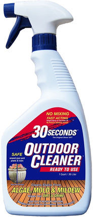 30 Seconds 1Q30S6P Outdoor Cleaner, 1 qt, Spray Bottle, Liquid, Light Yellow :EA: QUANTITY: 6