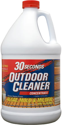 30 Seconds 1G30S Outdoor Cleaner, 1 gal, Bottle, Liquid, Bleach, Light Yellow :EA: QUANTITY: 4