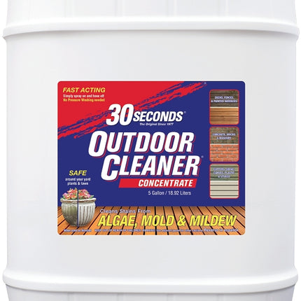 30 Seconds 5G30S Outdoor Cleaner, 5 gal, Bottle, Liquid, Light Yellow :PAIL: QUANTITY: 1