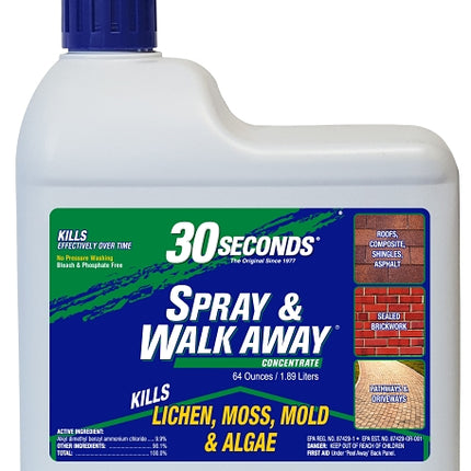 30 Seconds 64SAWA Spray and Walk Away Concrete, 64 oz, Liquid, Characteristic, Pale Yellow :EA: QUANTITY: 5