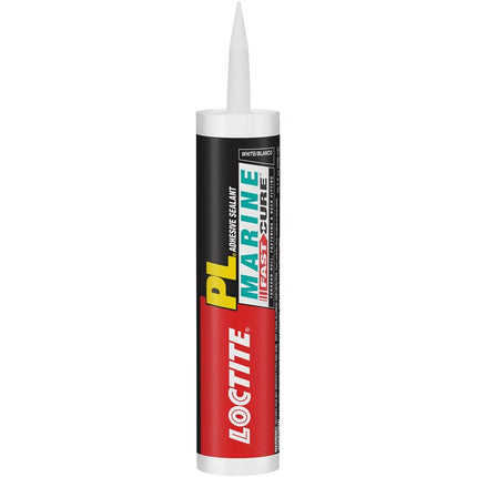 Loctite PL Marine 2016891 Adhesive Sealant, White, 24 hr Curing, 32 to 100 deg F, 10.1 fl-oz Cartridge :EA: QUANTITY: 1