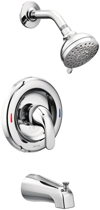 Moen Adler L82694EP Tub and Shower Faucet, Standard Showerhead, 2 gpm Showerhead, 2 Spray Settings, 1-Handle :EA: QUANTITY: 1