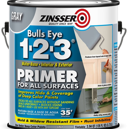 Zinsser 285085 Primer, Gray, 1 gal :GAL: QUANTITY: 2