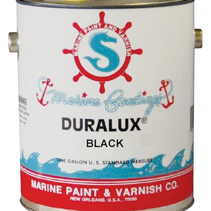 Duralux M722-1 Marine Enamel, High-Gloss, Black, 1 gal Can :GAL: QUANTITY: 4