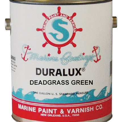 Duralux M745-4 Marine Enamel, Flat, Camouflage Dead Grass Green, 1 qt Can :QUART: QUANTITY: 4