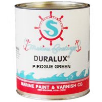 Duralux M746-4 Marine Enamel, Flat, Pirogue Green, 1 qt Can :QUART: QUANTITY: 4