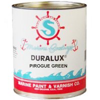 Duralux M746-1 Marine Enamel, Flat, Pirogue Green, 1 gal Can :GAL: QUANTITY: 4