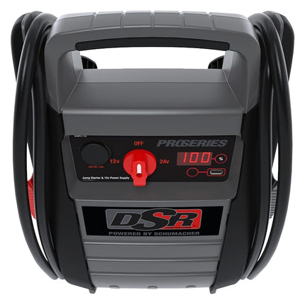 Schumacher Pro DSR115 Jump Starter, 12/24 VDC, 4400 A, AGM Battery :EA: QUANTITY: 1