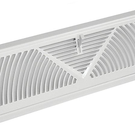 Imperial RG1627-A Baseboard Diffuser, 18 in L, 2-3/4 in W, Steel, White, Powder-Coated :EA: QUANTITY: 1