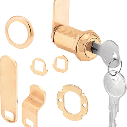 Defender Security U 9953KA Drawer and Cabinet Lock, Keyed Lock, Y13 Yale Keyway, Brass :CD: QUANTITY: 1