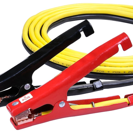 ProSource 081602 Booster Cable, 8 AWG Wire, 4-Conductor, Clamp, Clamp, Stranded, Yellow/Black Sheath :EA: QUANTITY: 1