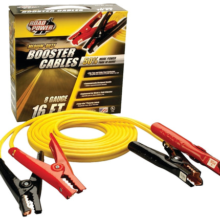 CCI Road Power 08466-00-02 Booster Cable, 8 AWG Wire, Clamp, Yellow Sheath :SET: QUANTITY: 1