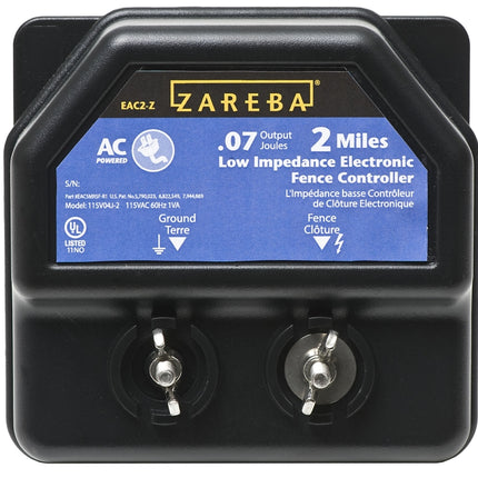 Zareba EA2M-Z Electric Fence Charger, 0.07 J Output Energy, 110/120 V :EA: QUANTITY: 1