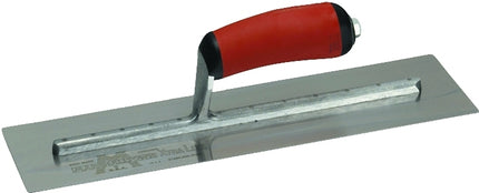 Marshalltown MXS64D Finishing Trowel, 14 in L Blade, 4 in W Blade, Spring Steel Blade, Square End, Curved Handle :EA: QUANTITY: 1