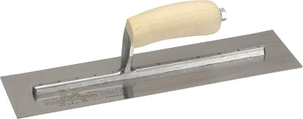 Marshalltown MXS57 Finishing Trowel, 14 in L Blade, 3 in W Blade, Spring Steel Blade, Square End, Curved Handle :EA: QUANTITY: 1