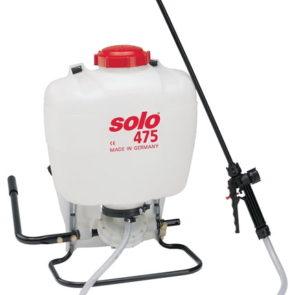 Solo 475-B Backpack Sprayer, 4 gal Tank, HDPE Tank, 25 ft Horizontal, 20 ft Vertical Spray Range, 4 ft L Hose :EA: QUANTITY: 1