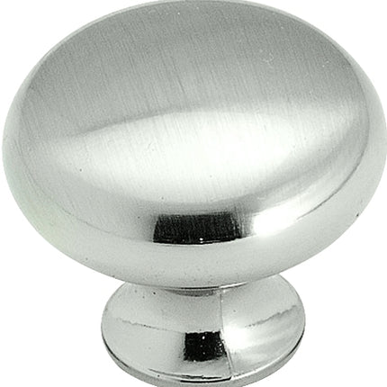 Amerock BP853G9 Cabinet Knob, 1 in Projection, Zinc, Sterling Nickel :EA: QUANTITY: 1