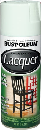 Rust-Oleum SPECIALTY 1904830 Lacquer Spray Paint, Gloss, Liquid, White, 11 oz, Aerosol Can :CAN: QUANTITY: 1