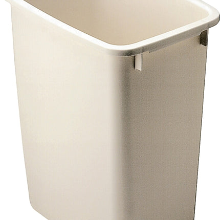 Rubbermaid FG280500BISQU Waste Basket, 21 qt Capacity, Plastic, Bisque, 15 in H :EA: QUANTITY: 1