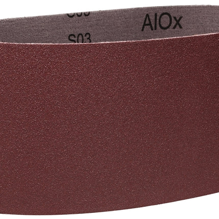 3M 27487 Sanding Belt, 4 in W, 21-3/4 in L, 80 Grit, Medium, Aluminum Oxide Abrasive :EA: QUANTITY: 10