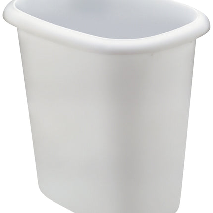 Rubbermaid FG295300 WHT Waste Basket, 6 qt Capacity, Plastic, White, 9 in H :EA: QUANTITY: 1