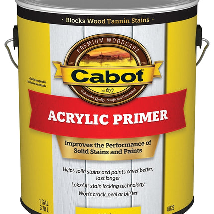 Cabot Problem-Solver 140.0008022.007 Exterior Primer, White, 1 gal :GAL: QUANTITY: 4