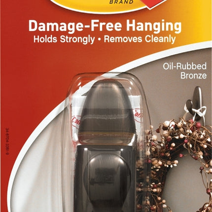 Command Forever Classic Series FC12-ORB Decorative Hook, 11/16 in Opening, 3 lb, 1-Hook, Metal, Oil-Rubbed Bronze :CD 1: QUANTITY: 1