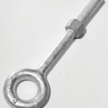 BARON 24-1/2X3-1/4 Eye Bolt, 1/2 in Thread, 2200 lb Working Load, Galvanized Steel :EA: QUANTITY: 1