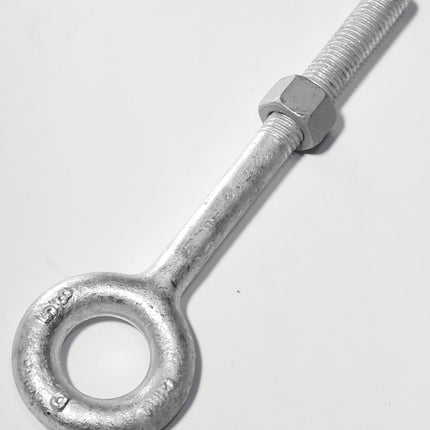 BARON 24-5/8X8 Eye Bolt, 5/8 in Thread, 3 in L Thread, 1-1/4 in ID x 2-1/2 in OD Dia Eye, 8 in L Shank, Galvanized Steel :EA: QUANTITY: 1