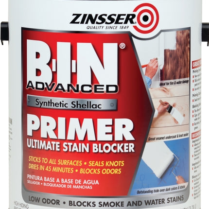 Zinsser 270976 Primer, Flat, White, 1 gal, Can :GAL: QUANTITY: 2