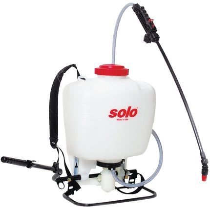 Solo 425 Backpack Sprayer, 4 gal Tank, HDPE Tank, 25 ft Horizontal, 20 ft Vertical Spray Range, 4 ft L Hose :EA: QUANTITY: 1