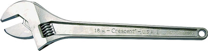 Crescent AC118 Adjustable Wrench, 18 in OAL, 2.063 in Jaw, Steel, Chrome, I-Beam Handle :EA: QUANTITY: 1