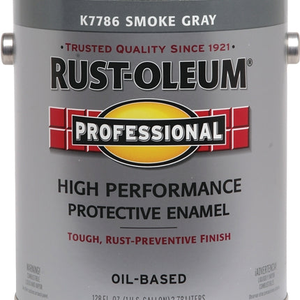 RUST-OLEUM PROFESSIONAL K7786402 Protective Enamel, Gloss, Smoke Gray, 1 gal Can :GAL: QUANTITY: 2