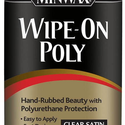 Minwax 40910000 Wipe-On Polyurethane, Liquid, Clear, 1 pt, Can :PINT: QUANTITY: 1