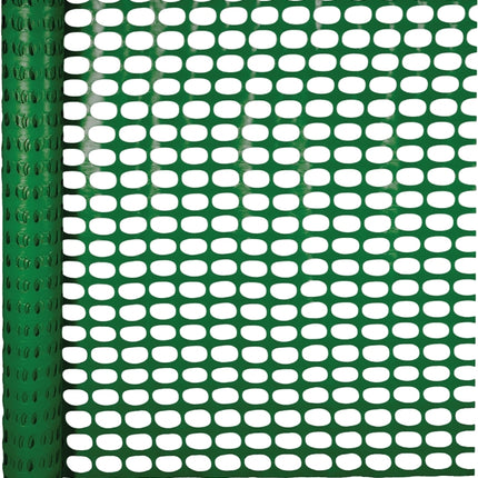 Mutual Industries 14973-38-48 Snow Fence, 100 ft L, 1-3/4 x 2-1/2 in Mesh, Polyethylene, Green :ROLL: QUANTITY: 1