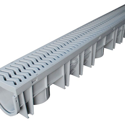 Fernco StormDrain FSDP-CHGG Channel With Grate, 39-1/2 in L, Polypropylene Co-Polymer :EA: QUANTITY: 1