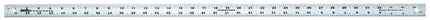 Johnson J236 Yardstick, SAE Graduation, Aluminum, Clear, 1-1/8 in W, 0.075 in Thick :EA: QUANTITY: 1