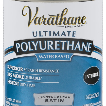 Rust-Oleum 200241H Polyurethane, Liquid, Crystal Clear, 1 qt, Can :QUART: QUANTITY: 1