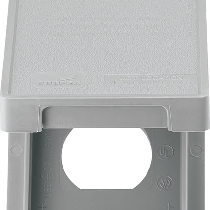 Eaton Wiring Devices S2962 Cover, 7 in L, 4-1/2 in W, Rectangular, Thermoplastic, Gray, Electro-Plated :EA: QUANTITY: 1