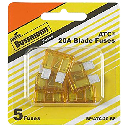 Bussmann BP/ATC-20-RP Automotive Fuse, Blade Fuse, 32 VDC, 20 A, 1 kA Interrupt :CD  5: QUANTITY: 1