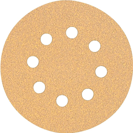 DeWALT DW4301 Sanding Disc, 5 in Dia, Coated, 80 Grit, Medium, Aluminum Oxide Abrasive, Paper Backing, 8-Hole :CD 5: QUANTITY: 1