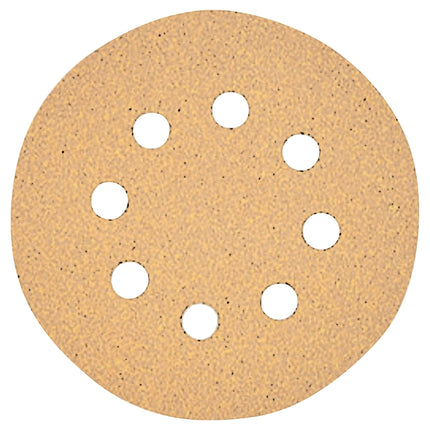 DeWALT DW4303 Sanding Disc, 5 in Dia, Coated, 120 Grit, Fine, Aluminum Oxide Abrasive, Paper Backing, 8-Hole :CD 5: QUANTITY: 1