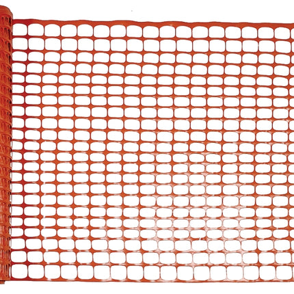 Mutual Industries 14993-48 Safety Fence, 100 ft L, 1-1/4 x 4 in Mesh, Plastic, Orange :ROLL: QUANTITY: 1